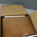 Large Bamboo Storage Box with Combination Lock, Removable Organizer Tray & Airtight Jars | Decorative Home Office Organizer for Supplies, Keepsakes & Accessories | Elegant Gift Set (Brown) (10.6"L x 7.1"W x 5.5"H)