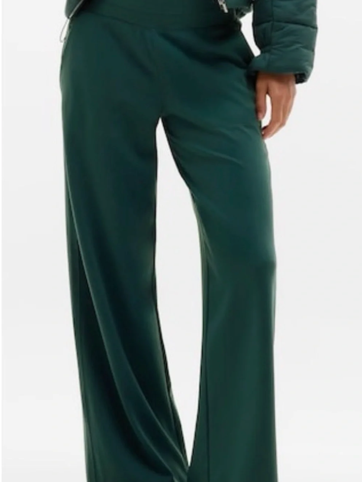 VENICE HIGH RISE WIDE LEG PANT, Green, XS