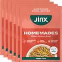Jinx Salmon Grain Free Wet Dog Food Toppers, Meal or Mix with Dry Dog Food, Made with Real Salmon & Chicken, Bone Broth, No Fillers, Puppy, Adult, Senior, 9oz, 6 Pack
