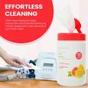 PURDOUX 100% Cotton CPAP Mask Wet Wipes with Grapefruit Lemon Scent, 70 Wipes