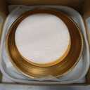Gold Charger Plates 10PCS,13inch Round Beaded Plastic Charger Plates,Plate Chargers Bulk for wedding,Dinner,Party,Decoration(Gold 10), 1313