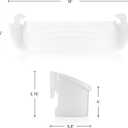 Smart Choice 240323001 Bottom Shelf Refrigerator Door Bin - White, Impact Resistant Freezer Replacement Compatible with Frigidaire 240323007, Fits Select Frigidaire & Kenmore Models
