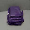 Exquisite Party Solids 6-Pack Premium Plastic Tablecloth 54in. x 108in. Rectangle Plastic Table Cover - Purple