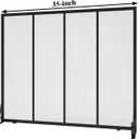 Fire Beauty Flat Panel Fireplace Screen Spark Guard Wrought Metal Gate Cover for Home, Decorative Mesh Fire Place Safety Fence,Baby Safe Spark Guard Protector, 35"L x 28"H