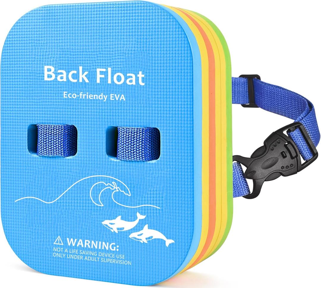 SWIMMEE Back Float for Kids Children Safety Swim Bubble with Adjustable 3 Layers Swim Belts Comfortable Waterproof Floaties Device for Kids Toddler Swimming Floats (10lb-60lb)