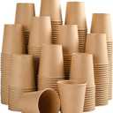 SIUQ 400 Pack 5 oz Kraft Paper Cups, Disposable Bathroom Cups, Mini Mouthwash Cups, Hot/Cold Beverage Drinking Cup for Home, Store, Travel, Events (Brown)