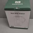 MOKKOM Nut Milk Maker, 42oz Automatic Almond Milk Machine for Homemade Plant-Based Milk, Oats, Soy, Dairy Free Beverages, Soy Milk Maker with Delay Start/Keep Warm/Self-Cleaning/Boiling, White