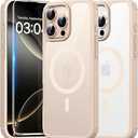 2 x TAURI for iPhone 16 Pro Case, Compatible with MagSafe [Not-Yellowing] with Screen Protectors, Military-Grade Protection, Slim Magnetic Case for 16 Pro 6.3", Desert