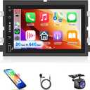 2G+64G Android Car Radio for Ford F250 F150 F350 2004-2014, Rimoody Car Stereo with Carplay Android Auto 7 inch Touchscreen GPS Navigation Mirror Link Bluetooth FM/RDS SWC USB Backup Camera