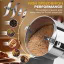 800G Electric Grain Grinder Mill，110V Swing-Type 304 High-speed Spice Herb Mill Commercial Powder Machine for Dry Cereals Grain Herb Spice Coffee Corn Bean Pepper, Etc., (800G High-Speed)