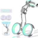 Contact Lens Wearing Aids, Portable Contact Lens Eyelid Stretcher, Color Contact Lens Wearing Tool with Insert or Remove Tool/Tweeers/Contact Lens Case (Green)
