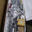 Rolanstar Bed Frame Queen Size with Bookcase Storage Headboard, Slide Out Bedside Storage, Bed with Charging Station & LED Lights, Heavy Duty Metal Slats, No Box Spring Needed, Noise Free, Black