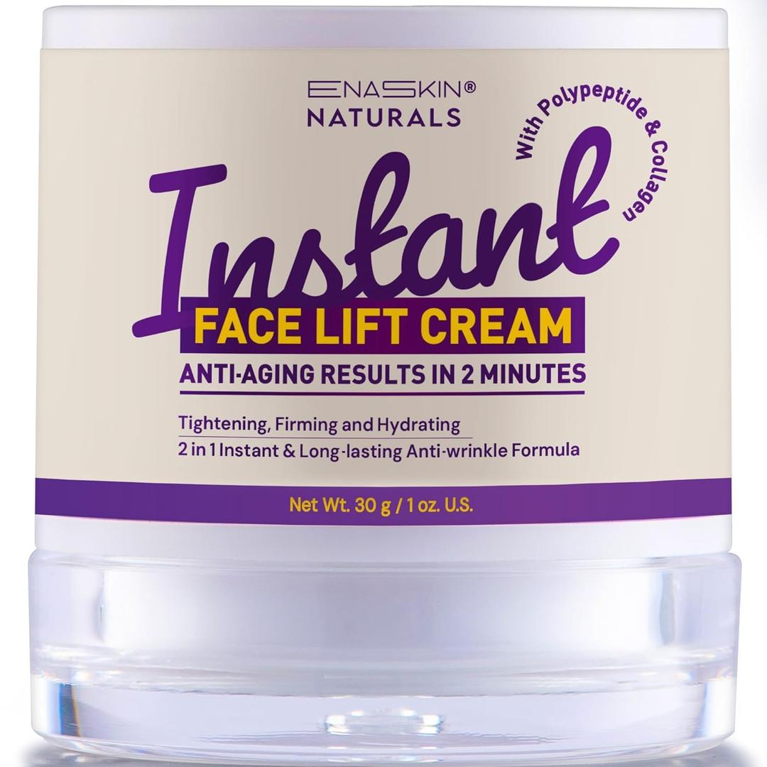 Enaskin Naturals Instant Face & Eye Tightener Cream: Wrinkle Filler for Deep Wrinkles and Fine Lines for Face Within 2 Mins - Instant Wrinkle Eraser for Women and Men- Temporary Eye Lift Cream (1 Fl Oz (Pack of 1))