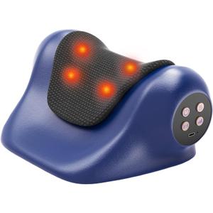 Neck Massager with Heat, Neck Massager Pillow with 3 Modes & Heat, 3-in-1 Wireless Electric Shoulder Massage with 2000mAH, Gift for Women Men Christmas (Blue)