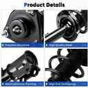 Front Struts Assembly Shock Absorber Fit for Hyundai Tucson 2.0L 2011-2015/2.4L 2010-2015, for Kia Sportage 2.4L 2014, for Sportage 2.0L 2011-2014, Replace for 1333452L 1333452R, 2Pcs