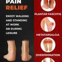 CRUVHEAL 220+ lbs Plantar Fasciitis High Arch Support Insoles Men Women - Orthotic Shoe Inserts - Boot Work Shoe Insole (XL, Black)