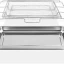 Air Fryer Tray Replacement for Frigidaire 30’’ Oven Parts 25 x 16.25 Inch FRIGPEREAFT Air Fryer Rack Stainless Steel Oven Rack Frigidaire Readycook Range Oven Microwave Rack Air Fryer Basket and Tray