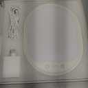 UV-Free 10000 Lux Daylight Lamp - Touch Control with 3 Brightness Levels & 4 Timer Functions, Large Surface & Rotatable Stand for Home/Office (White)