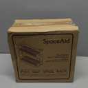 SpaceAid Pull Out Spice Rack Organizer for Cabinet, Heavy Duty Slide Out Seasoning Kitchen Organizer, Cabinet Organizer, with Labels, 5.2" W x10.75 D x10 H, 2 Drawers 2-Tier