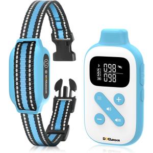 No Shock Dog Training Collar, Vibrating Dog Collar with Remote 2800Ft, Vibration Collar for Puppy Small Medium Large Dogs - No Prongs (Blue)