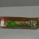 12Pcs Artificial Flowers Bouquet Tulip & Baby Breath, 19" Fake Flowers for Valentines Day, Wedding Bride Bouquets Home Indoor Vase Table Decor (Rose Red & White)