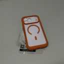 Miracase for iPhone 17 Pro Max Case 6.9" Full-Body Phone Case with Built-in Glass Screen Protector& Full Camera Protector,[Magnetic with MagSafe] Drop Proof 17 ProMax Cover, Orange