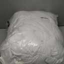 10 Pack White Round Tablecloths, 120 Inch Stain Resistant and Wrinkle Polyester Fabric Washable Table Clothes Cover for Kitchen Dining, Wedding, Reception Banquet, Birthday Party, Buffet Restaurant