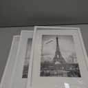 3 x JCJMY 11.7x16.5 A3 Picture Frame White with 8.3x11.7 A4 Mat, Display Photo 8.3x11.7 with Mat or 11.7 x 16.5 Without Mat, Wall Hanging Large Frame with Plexiglass, White