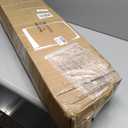 31.5"-9.5" L X 35.5" H Single Post Wrought Iron Handrails for Outdoor 1-3 Steps, Outdoor Stair Railing for Steps, Handrail for Garage Entrance, Porch (Black)