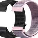 AVOD 22mm Nylon Quick Release Bands Compatible with Samsung Galaxy Watch 3 45mm/ Galaxy Watch 46mm/ Gear S3 Frontier/ Classic/ Garmin Venu 3/ Venu 2/ Vivoactive 4/ Fossil Gen 6 44mm Bands for Women Men