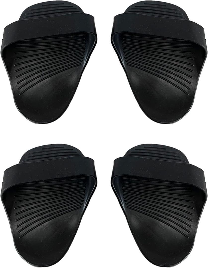 heyous 2 Sets Black Sport Fitness Dumbbell Rubber Anti Friction Non Slip Sleeve Weight Lifting Mat Exercise Accessories