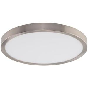 East Grove Home Builder Essential Round LED 11in Flush Mount 21W 2,050 Lumens with 5-CCT Selectability 2700-3000-3500-4000-5000K in Brushed Nickel