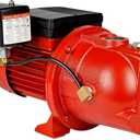 Red 97080701 3/4HP Shallow Well Jet Pump, RL-SWJ75, 30-50 PSI, 115V/230V 13 GPM Dual Voltage Cast Iron Self-Priming Pump