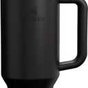 STANLEY Quencher H2.0 Tumbler with Handle and Straw 40 oz | Flowstate 3-Position Lid | Cup Holder Compatible for Travel | Insulated Stainless Steel Cup | BPA-Free | Black 2.0