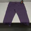 THE GYM PEOPLE Thick High Waist Yoga Pants with Pockets, Tummy Control Workout Running Yoga Leggings for Women (X-Large, Z Capris Purple)