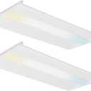 Cortelco 2x4 LED Troffer Light-25W/30W/35W/40W/50W,Up to 7500 Lumens,4 CCT Selectable 3000K/3500K/4000K/5000K,0-10V Dimmable Drop Ceiling Panel,100-277V,ETL & DLC Listed,Commercial Grade,2 Pack