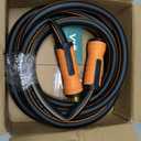 Short Garden Hose 10 ft x 5/8", Heavy Duty Small Flexible Water Hose, Kink Resistant Lightweight Hybrid Hose, Leakproof Yard Hose with Male to Female Fittings