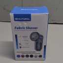 BEAUTURAL Fabric Shaver and Lint Remover, Sweater Defuzzer with 2-Speeds, 2 Replaceable Stainless Steel Blades, Battery Operated, Remove Clothes Fuzz, Lint Balls, Pills, Bobbles Gray