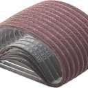 Sanding Belts Fits for Astro Pneumatic Tool Pulley Assembly, 1/2" x 18" Belt Sander Sanding Belts for Belt Sander Knife Sharpening Woodworking Metal Polishing-60 PCS