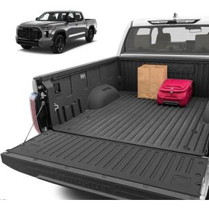 Custom for 2022 2023 2024 2025 Toyota Tundra Trunk Tailgate Mat All Weather TPE Rubber Mat for Toyota Tundra Accessories (Tailgate Mat)