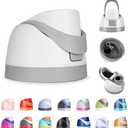 Ruzkq Replacement Lid for Owala Freesip, Compatible with Owala Cup 16oz 24oz 32oz 40oz, One Button Water Bottle Top Lid for Owala Freesip, Leakproof, BPA-Free (Ash White)