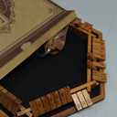 AMEROUS Upgraded 1-6 Players Shut The Box Dice Game, Wooden Board Table Math Game with 16 Dice for Kids Adults, Family Classroom Home Party or Pub