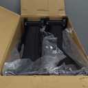 Portable Folding Stadium Chair with Back Support (2 Pack, Black)