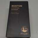 KITESSENSU Boston Cocktail Shaker Set, 4-Piece Boston Shaker Tins Bartender Kit with 18oz & 28oz Mixed Drink Shaker, Hawthorne Strainer, Double Measuring Jigger, Cocktail Recipe Cards Included