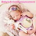 Gender Reveal Wooden Sign Wooden 3D Gender Reveal Signs for Baby Birth Personalized Newborn Announcement Sign for Hospital Wood Newborn Welcome Board Baby Announcement Plaque Decor