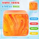 Fidget Toys Squishy Stress Cube, Stress Balls for Kids Adults Squishies Stress Relief, Ice Squishy Cube Sugar Balls, Sensory Toys for Kids with Autism, Fidgets for Classroom Prize Toys (Purple)