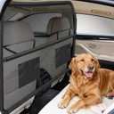 Sunexinlo Dog Car Barrier for SUVs,Trunks and Cargo Area, Universal-Fit Pet Divider Gate, 50Inch Wide Pet Barrier with See Through Net Mesh for Small Trucks and SUV & Mid-Sized Vehicle