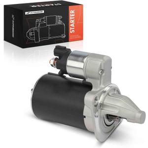 A-Premium Starter Motor Compatible with Kia Soul 2012-2014, Rio 2013-2015 & Hyundai Accent 2013-2017, Veloster 2013-2017, 1.6L, 12 Volts 0.9KW 10-Teeth Clockwise