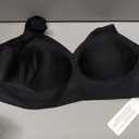 LetsJoli Bras for Women Supportive Wireless Push Up Bra Full Coverage No Underwire Seamless Plus Size for Older Women (Black, S)
