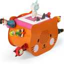 Cat Shelf for Tonies Box Organizer Storage Shelf, Magnetic Floating Shelves for Toniebox 1/2 Player & Tonies Figures, Display Collection 25~35 Figures, Characters, Designed for Kids' Gifts